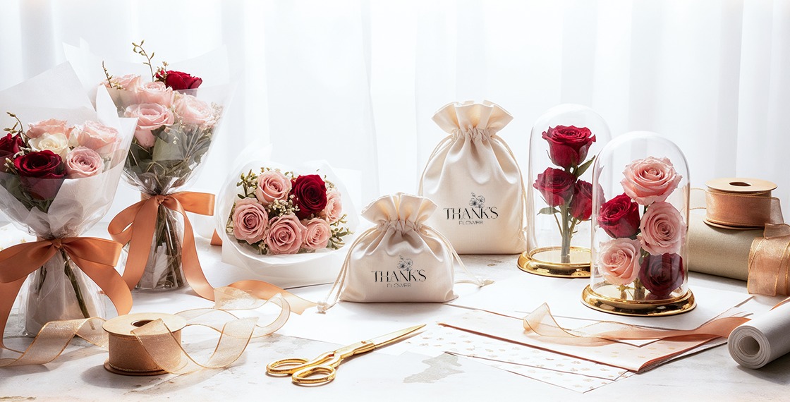 أفكار تغليف هدايا ورد