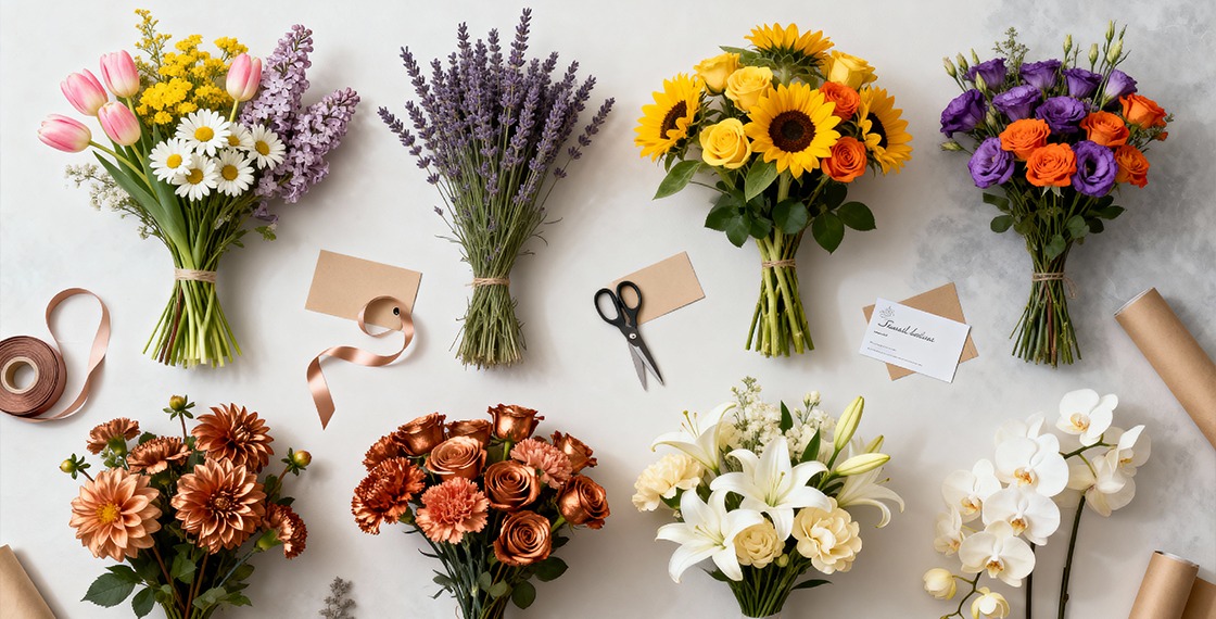 باقات ورد موسمية