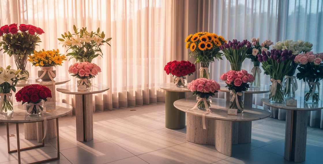 رمزية أنواع الزهور في الهدايا