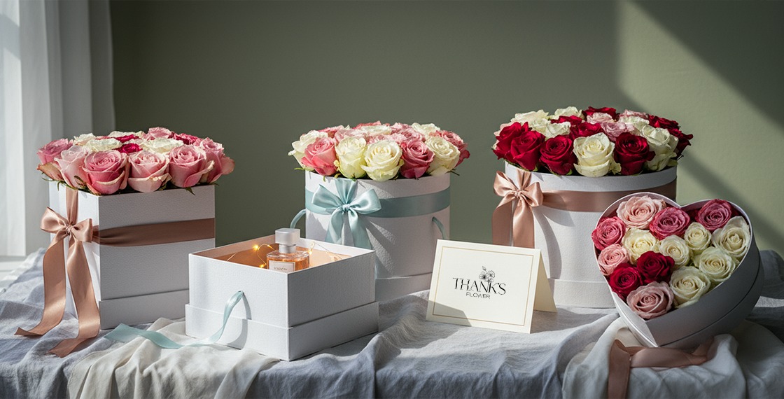 صناديق ورد هدايا